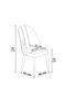 Hanah Home Juego de Sillas Crema y Dorado, Tejido Babyface, Elegancia y Comodidad para tu Hogar, Dimensiones 44x90x42 cm